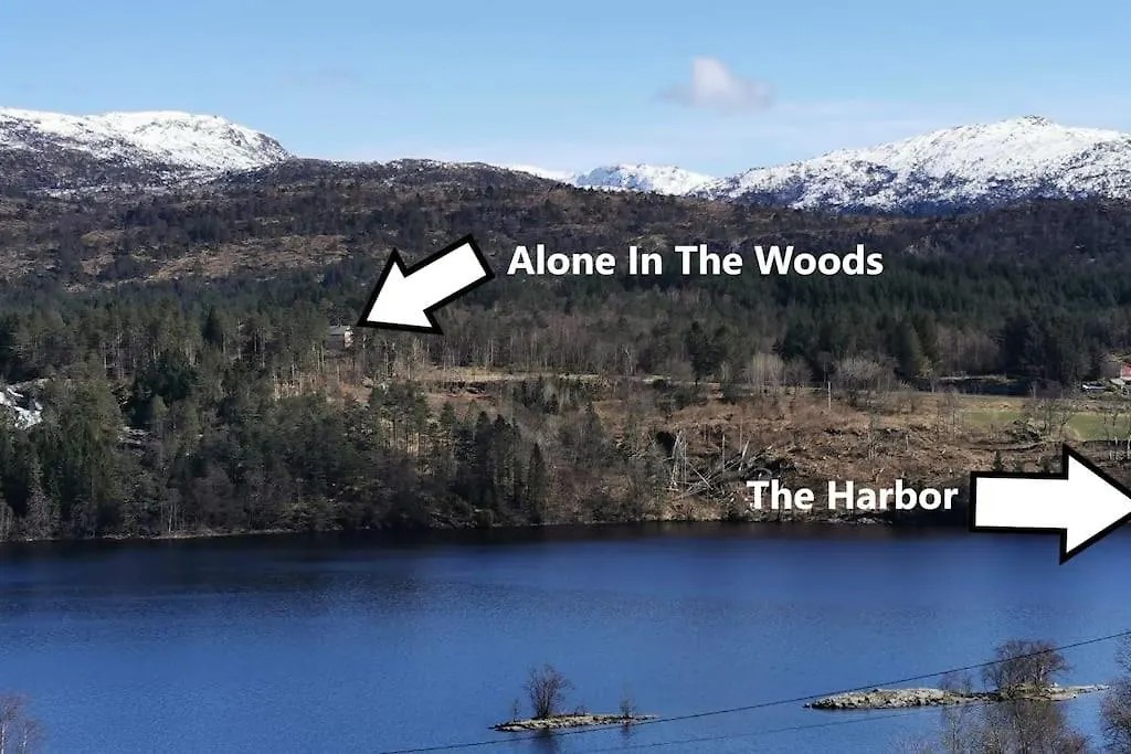 Ferienhaus Alone In The Woods With Your Own River Nearby Fitjar Norwegen